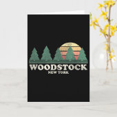 Ny Vintage Throwback Tee Retro 70s Design  カード (黄色い花)