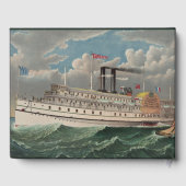 NY Voyage Grand Paddlewheel Steamboat The Pilgrim ゲストブック (裏面)