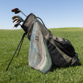 NY Voyage Grand Paddlewheel Steamboat The Pilgrim ゴルフタオル (グリーン)