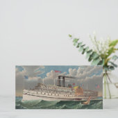 NY Voyage Grand Paddlewheel Steamboat The Pilgrim シーズンカード (スタンド正面)