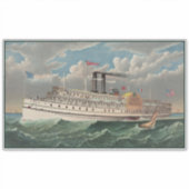NY Voyage Grand Paddlewheel Steamboat The Pilgrim シール (正面)