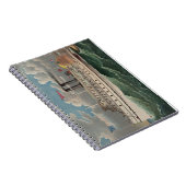 NY Voyage Grand Paddlewheel Steamboat The Pilgrim ノートブック (右側)