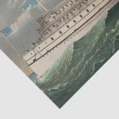 NY Voyage Grand Paddlewheel Steamboat The Pilgrim 薄葉紙 (詳細)