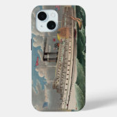 NY Voyage Grand Paddlewheel Steamboat The Pilgrim Case-Mate iPhoneケース (裏面)