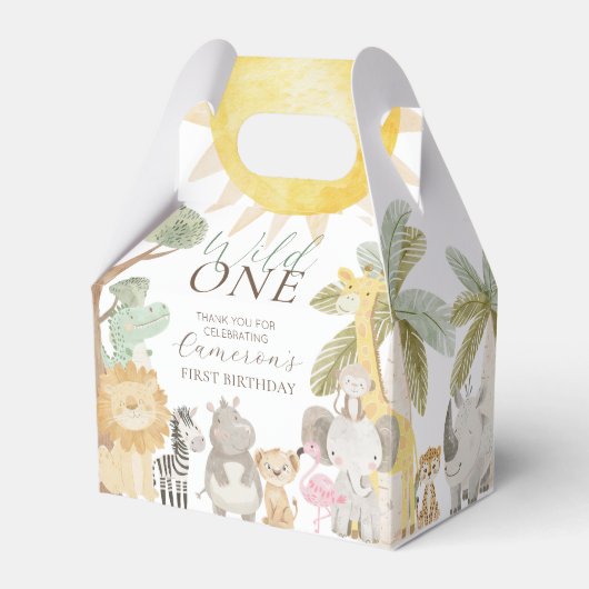 Nyalaサファリ動物 初めての誕生日 フェイバーボックス (正面サイド)