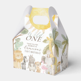 Nyala Safari Animals First Birthday フェイバーボックス