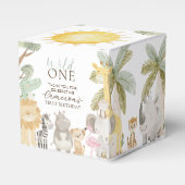 Nyala Safari Animals First Birthday フェイバーボックス (正面サイド)