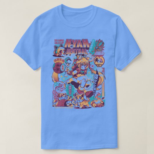 NYANデルタール Tシャツ (デザイン正面)