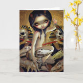 "Nyarlathotepの尼僧"の挨拶状 カード (黄色い花)