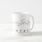 Nyasiaペプチド名mug コーヒーマグカップ (正面右)