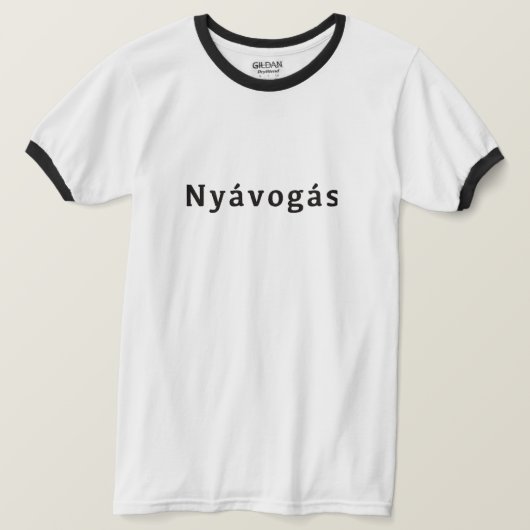 Nyávogás Tシャツ (デザイン正面)