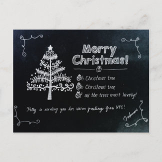 NYCからのクリスマス休暇はがき シーズンポストカード