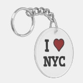 NYCが大好き ハート キーホルダー (正面左)