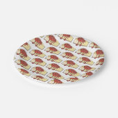 NYCさくらんぼチーズケークスライスデザートベーキング食品 ペーパープレート (アングル)