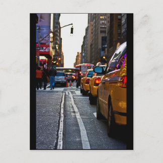 NYCでのタクシー乗り入れ ポストカード