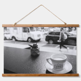 NYCのコーヒーモーメント 吊り下げ型タペストリー