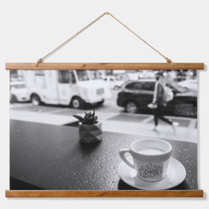 NYCのコーヒーモーメント 吊り下げ型タペストリー