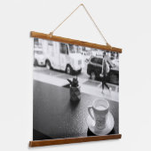 NYCのコーヒーモーメント 吊り下げ型タペストリー (傾斜あり)