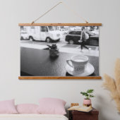 NYCのコーヒーモーメント 吊り下げ型タペストリー (寝室)