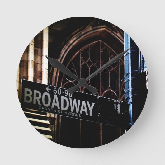 NYCのシンボルや象徴 ラウンド壁時計 (正面)