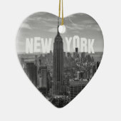 NYCのスカイラインのエンパイア・ステート・ビルディング、WTC BW 2C セラミックオーナメント (右)
