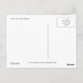 NYCのスカイラインは、1つの郵便はがきそびえています ポストカード (裏面)