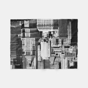 NYCのスカイラインIX フリースブランケット