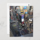 NYCのタイムズ・スクエア ポストカード (正面/裏面)