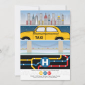 NYCのテーマの誕生日の招待状 招待状 (正面)