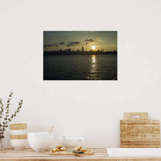 NYCのビュー1 ポスター (キッチン)