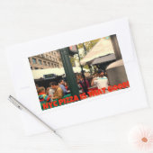 NYCのピザはそんなに良い 長方形シール (封筒)