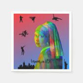 NYCのフェルメール スタンダードカクテルナプキン (正面)