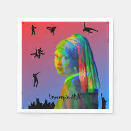 NYCのフェルメール スタンダードカクテルナプキン