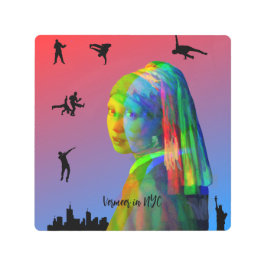 NYCのフェルメール メタルプリント