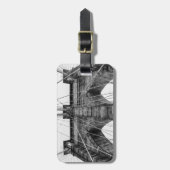 NYCのブルックリン橋の写真 ラゲッジタグ (正面縦)