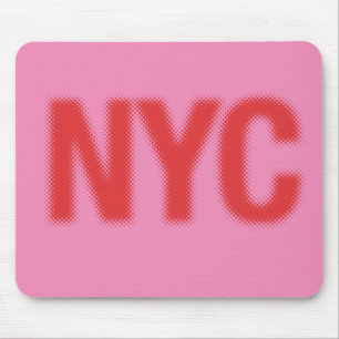 NYCのマウスパッド(赤いピンク) マウスパッド