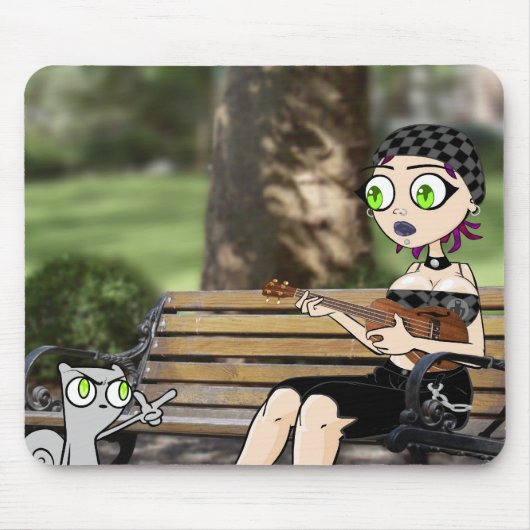 NYCのリスの歌のマウスパッド マウスパッド (正面)