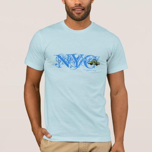 NYCのレジ係のタクシーのカッコいいのTシャツ Tシャツ (正面)