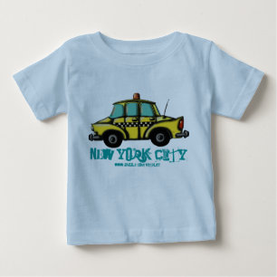 NYCのレジ係のタクシーのベビーのTシャツ ベビーTシャツ