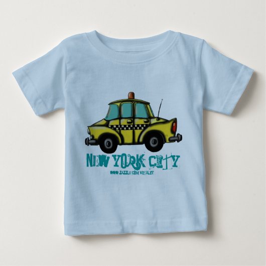 NYCのレジ係のタクシーのベビーのTシャツ ベビーTシャツ (正面)