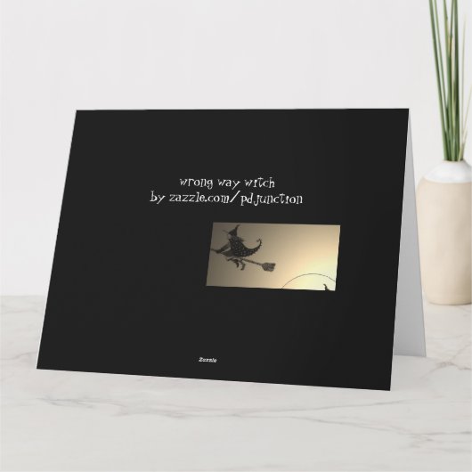 NYCのヴィンテージの魔法使いハロウィン カード (裏面)