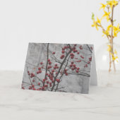 NYCの冬 カード (黄色い花)