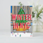 NYCの冬 サンキューカード (スタンド正面)