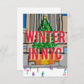 NYCの冬 サンキューカード (正面/裏面)