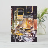 NYCの劇場地区のテーマの招待状の~の菓子16 招待状 (スタンド正面)