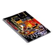 NYCの劇場地区夜ブロードウェイ日記のノート ノートブック (右側)