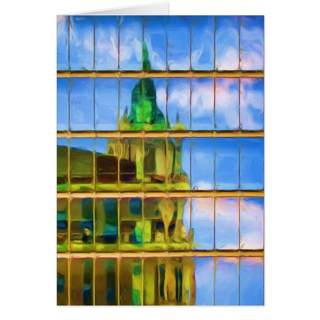 NYCの反射の絵を描くこと (正面)