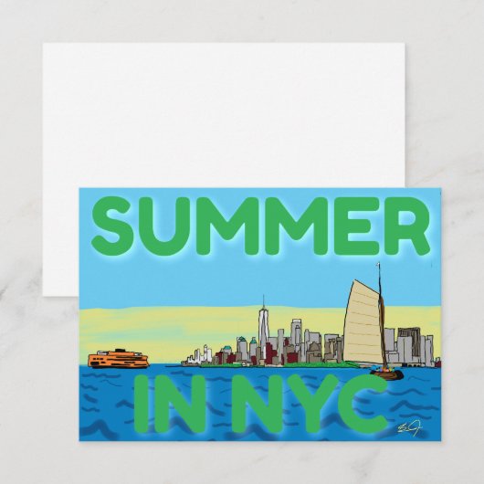 NYCの夏 サンキューカード (正面/裏面)