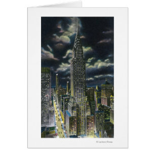 NYCの夜のYorkChryslerの新しい建物# 1