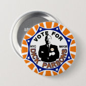 NYCの市長2013年のためのリチャードの聖職者 缶バッジ (正面&裏面)